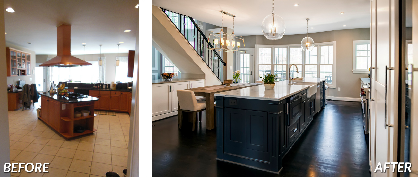 BOWA Design Build - Leesburg Kitchen Renovation Before & After