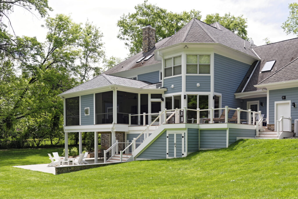 Screened Porch Addition, Pickleball Court and Kitchen Renovation in McLean, VA | Additions