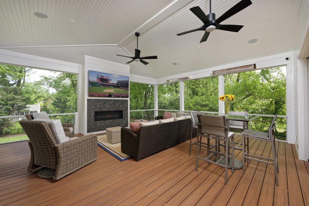 Screened Porch Addition, Pickleball Court and Kitchen Renovation in McLean, VA