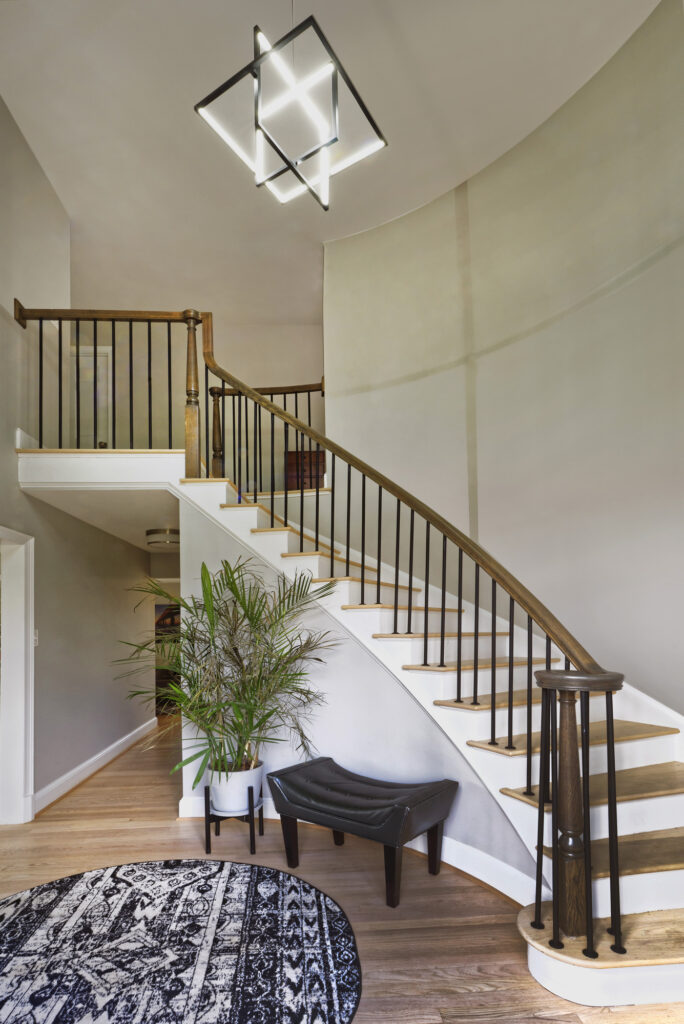 Beautiful Entryway Stair Renovation in Oakton, Virginia | Family Foyers, Entryways & Stairs